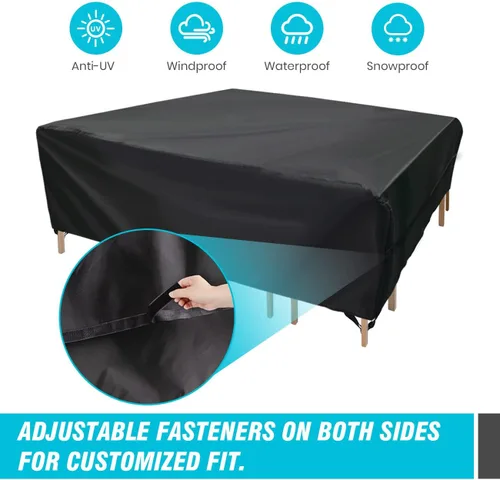 Vista 2 de Velway Funda para muebles de patio al aire libre, impermeable, rectangular, para mesa de patio, silla, sofá, 67 pulgadas de largo x 37 pulgadas