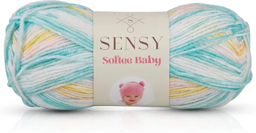 Vista 53 de Sensy Softee Hilo para Bebé, 3.5 oz, 275 yardas, Gauge 3 Light (Almendra)