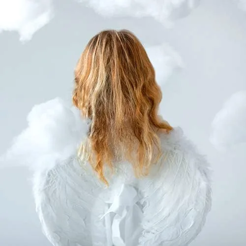 Vista 2 de Alas de ángel y halo para niños y niñas, disfraz de ángel para adultos, alas de ángel blancas para mujeres, color negro
