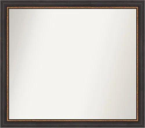 Vista 37 de Amanti Art Espejo de baño negro para sobre el fregadero, 23 x 23 pulgadas, espejo cuadrado negro Ashton, marco de madera tradicional mediano, se