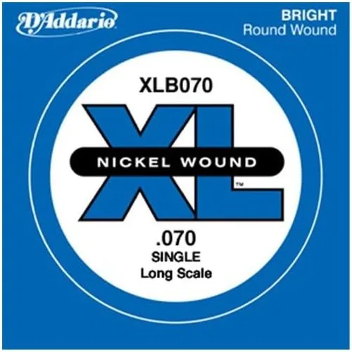 Vista 11 de D'Addario XLB020P Guitarra Bajo de Acero Liso Cuerda Simple, Escala Larga, .020