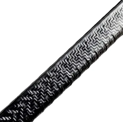 Vista 3 de Perfil de contorno pequeño de 0.375 pulgadas U de alto x 0.039 pulgadas a 0.093 pulgadas de rango de agarre, color negro, negro