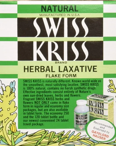 Vista 2 de Modern Products Swiss Kriss Herbal Laxant Flake, 3.25 onzas, 6 por caja.