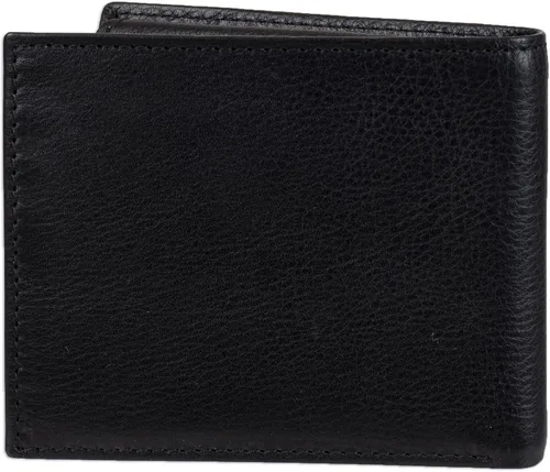 Vista 4 de Tommy Hilfiger Cartera de cuero genuino para hombre con múltiples ranuras para tarjetas