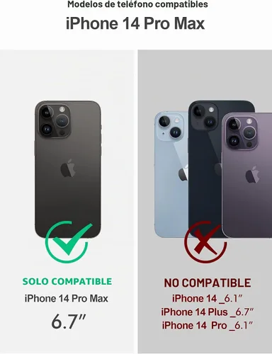 Vista 2 de Poetic Neon - Funda para iPhone 14 Pro Max, resistente de doble capa, delgada, a prueba de golpes, compatible con carga inalámbrica, antideslizante