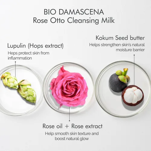 Vista 5 de Alteya Organic Cleansing Milk Certified Organic Skin Care 6.8 Fl Oz/6.8 fl oz Bio Damascena Limpiador facial galardonado con aceite de rosa búlgaro