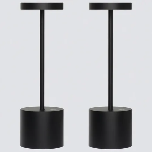 Vista 12 de Paquete de 2 Lámparas de Mesa Recargables Inalámbricas, 3 Temperaturas de Color y Regulable, IP54 Impermeable Operada por Batería, Luz LED Portátil