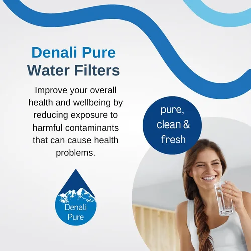 Vista 3 de Paquete de 3 filtros de agua de repuesto para refrigerador Whirlpool GR2FHTXTQ00 - Compatible con cartucho de filtro de agua para refrigerador