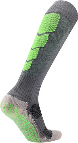 Vista 12 de Calcetines deportivos unisex gruesos hasta la rodilla con puntos de goma para espinilleras de béisbol/fútbol/fútbol