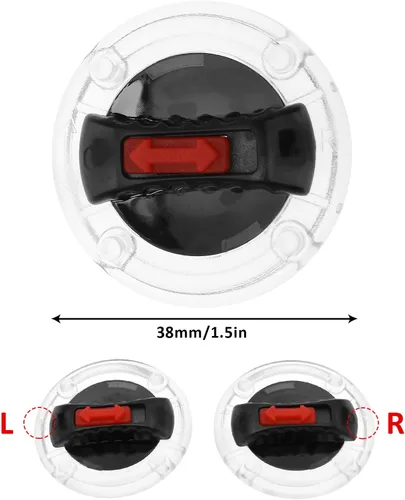 Vista 5 de 1 par de lentes de clip para casco de motocicleta, con clip, interruptor giratorio, compatible con LS2 lente de casco FF370 FF396 FF394 FF358 FF386