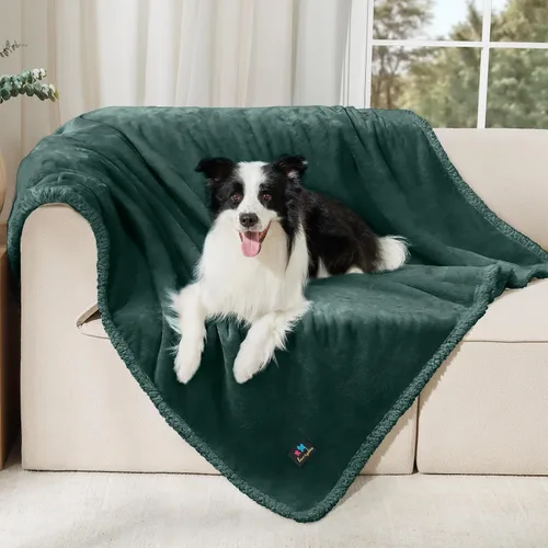 Vista 31 de Cobija impermeable para mascotas, a prueba de líquidos y orina, para sofá, cama, sillón, reversible, vellón, forro polar, protector de muebles