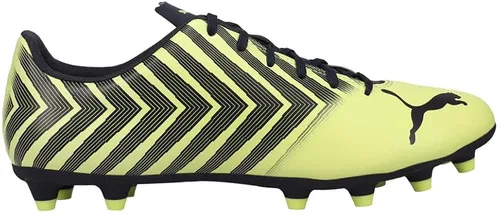 Vista 3 de PUMA Tacto II Firm GroundAg - Botines de fútbol para hombre, con tacos y suelo firme, color amarillo