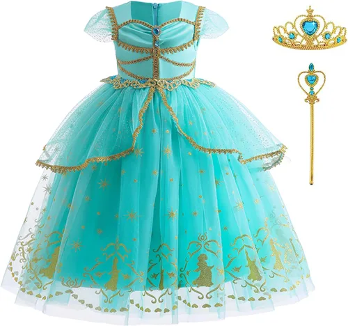 Vista 13 de Disfraz de princesa para niñas, disfraz de hada de Halloween para niñas, vestidos para ocasiones especiales, fiesta de cumpleaños Aurora