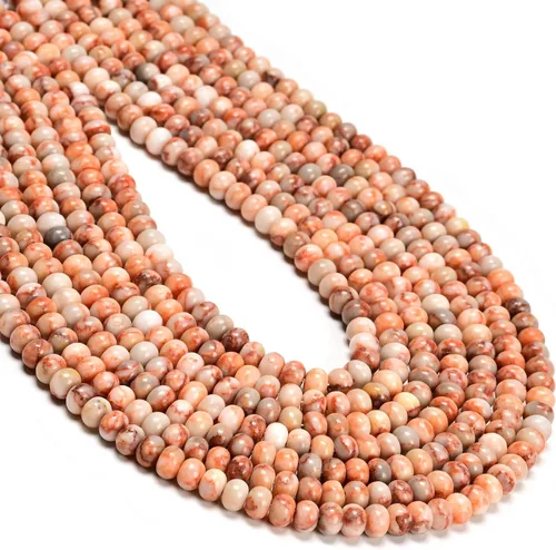 Vista 32 de CAI YI MING, cuentas 2x4mm naturales en forma de rondelle – Espaciadores de gemas sueltas para hacer joyas DIY (Amazonita)
