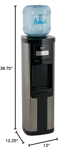 Vista 2 de Avanti Dispensador de enfriador de agua de carga superior, capacidad para botellas de 3 y 5 galones con depósito de acero inoxidable, temperatura
