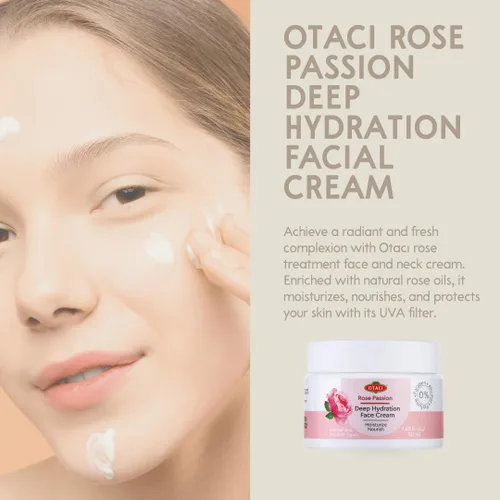 Vista 5 de OTACI Crema facial herbaria con infusión de rosas - Hidratante vegano ultra nutritivo para hidratación profunda, textura suave y brillo radiante