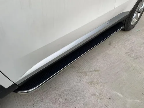 Vista 6 de 2 estribos para Audi Q8 2019-2023 - Barras laterales Nerf para proteger el coche, pedales con soportes montados