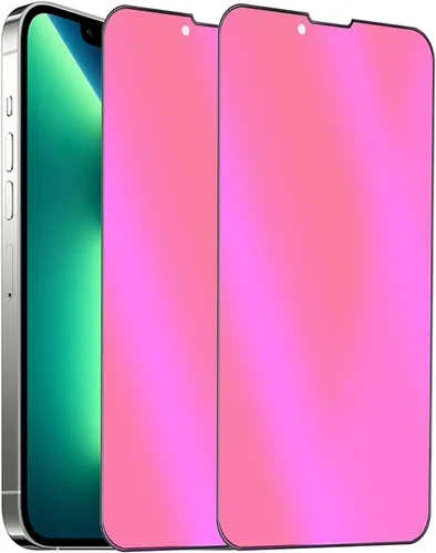 Vista 19 de Paquete de 2 Vidrio Templado Privacidad Anti-Luz Azul Compatible con iPhone X/iPhone XS/iPhone 11 Pro Espejo Protector de Pantalla Anti-Espía