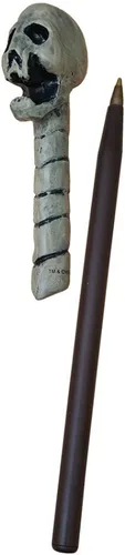 Vista 2 de The Noble Collection Harry Potter Death Eater Skull Wand - Bolígrafo y marcapáginas