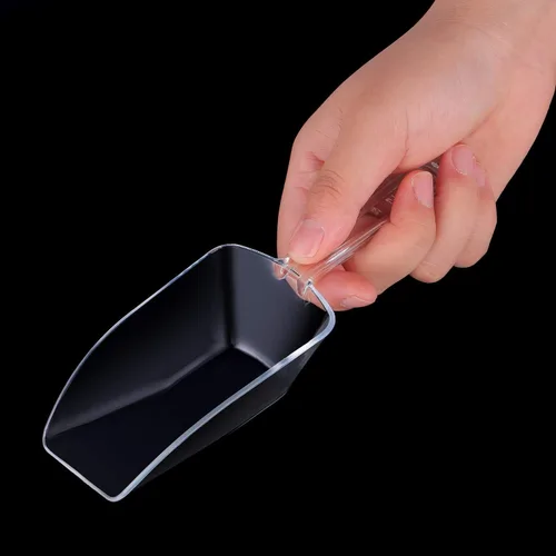 Vista 7 de HESTYA - 8 cucharadas de plástico transparente para alimentos y palomitas de maíz, 8 unidades, 6.7 pulgadas