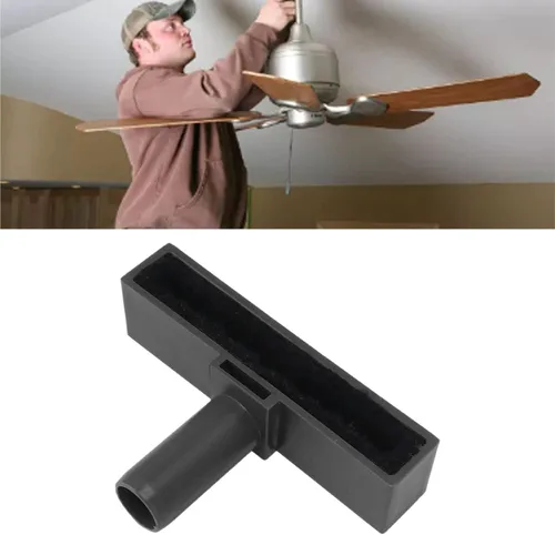 Vista 3 de Pssopp Limpiador de aspas para ventilador de techo, accesorio de aspiradora, cepillo lavable, herramienta de limpieza para aspiradora, cepillo