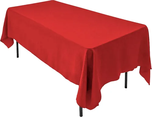 Vista 14 de AK TRADING CO. Mantel rectangular de poliéster de 60 x 102 pulgadas, fabricado en Estados Unidos, resistente a las arrugas, ignífugo, duradero
