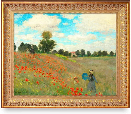 Vista 218 de A&T ARTWORK Antibes Seen from The Salis Gardens de Claude Monet Las Obras de Arte Clásico Mundial Reproducciones, Impresiones de Arte en Lienzo