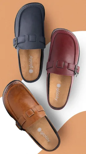 Vista 6 de Glolily Zuecos cómodos para mujer, zapatos de trabajo profesionales ligeros y antideslizantes con cojín extra y plantilla ortopédica extraíble