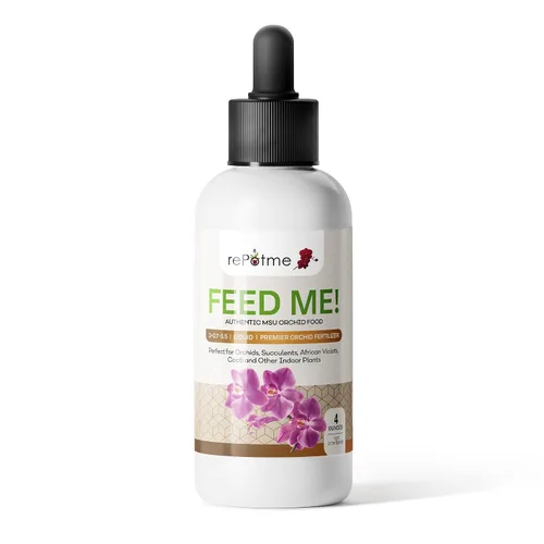 Vista 8 de rePotme Fertilizante para Orquídeas - ¡Aliméntame! Fertilizante para Orquídeas MSU - Agua RO/Lluvia/Grifo - Frasco de 16 oz