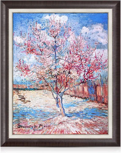 Vista 52 de Serie de pinturas de Vincent Van Gogh (favoritos). Reproducción de arte clásico de Van Gogh, impreso en lienzo, Algodón, Almond Blossom, 16x20