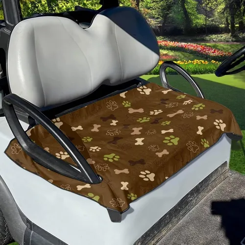 Vista 42 de Funda para asiento de carrito de golf, ligera, ajuste universal, accesorios para carrito de golf, fácil de instalar
