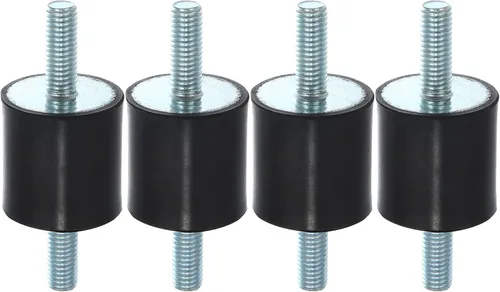 Vista 7 de X AUTOHAUX 4 piezas M8 - Amortiguador aislante de goma antivibración para automóvil, 0.984 x 0.787 in, montaje de bobina de goma, soportes