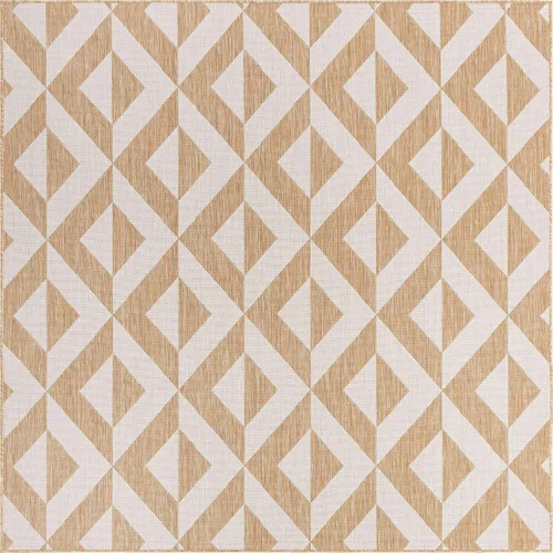 Vista 64 de Unique Loom Jill Zarin Outdoor Collection - Alfombra rectangular (2 pies 2 pulgadas x 3 pies 1 pulgadas, rectangular, beige y marrón)