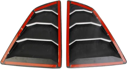 Vista 7 de Persianas Tipo Louver para Ventana Lateral Estilo Fibra de Carbono Cubiertas de Ventilación de Aire para Nissan 370Z