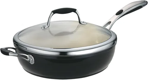 Vista 9 de Tramontina Ceramica Deluxe - Juego de utensilios de cocina de 8 piezas con tapas, ollas y sartenes antiadherentes de cerámica, juego de cocina, apto