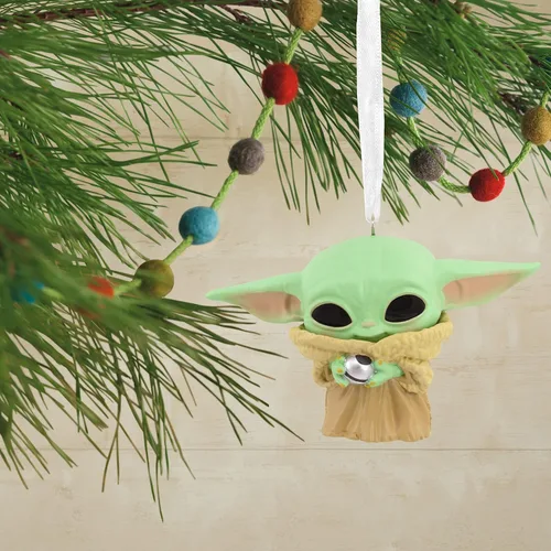 Vista 5 de Hallmark Star Wars: The Mandalorian Grogu Funko Pop! Adorno de Navidad