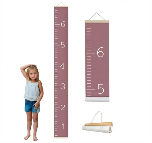 Vista 16 de Morxy Tabla de Crecimiento de Lona para Niños - Decoración de Pared Unisex para Habitación de Niños - Tabla de Medición de Altura - Cinta de Pared
