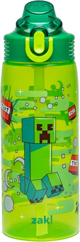 Vista 47 de Zak Designs Barbie Sage - Botella de agua para niños con popote a prueba