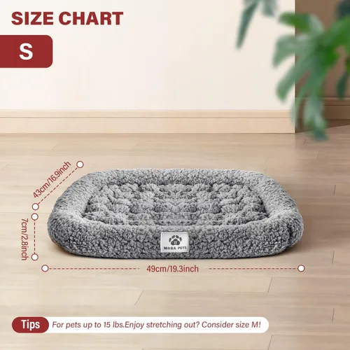 Vista 6 de Mora Pets Cama Autocalentable para Gatos, Almohadilla Autocalentable para Mascotas con Refuerzo y Espuma, Funda Extraíble Lavable, Antideslizante
