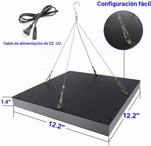 Vista 5 de El LED crece la lámpara de crecimiento ULTRAVIOLETA IR de la luz 75W para las plantas hidropónicas interiores