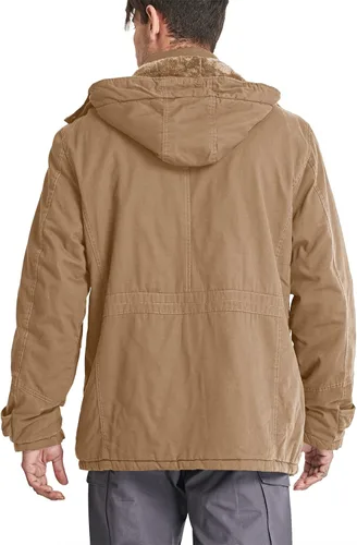 Vista 6 de CRYSULLY - Abrigo de invierno con capucha extraíble para hombre