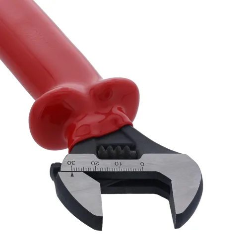 Vista 3 de Wiha 76290-WIH 084705762906, llave ajustable multiuso, 8-12 pulgadas, probada individualmente, diseño de mango de protección antideslizante, escalas