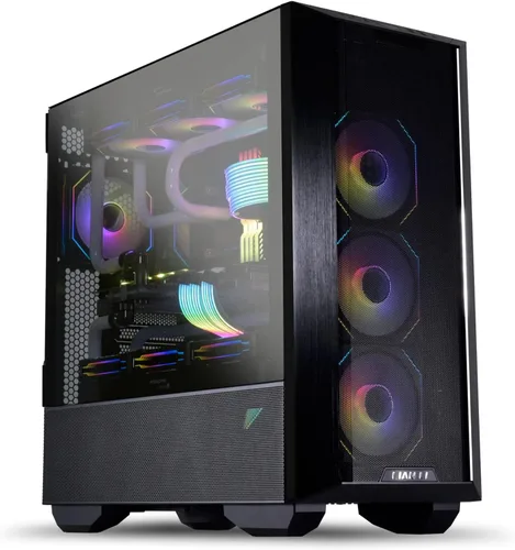 Vista 8 de Lian Li LANCOOL III E-ATX Caja de PC, Amplia Caja de Computadora para Juegos RGB con Puertas de Vidrio Templado Articuladas, Paneles de Malla Fina