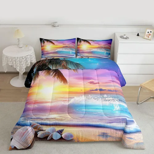 Vista 7 de Juego de edredón de brújula azul marino, tamaño individual, 2 piezas, diseño náutico de vela, estilo simple, para niños, adolescentes, adultos