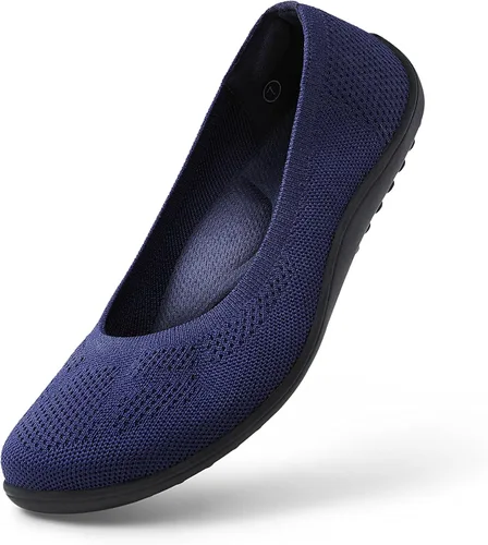 Vista 9 de Arromic Zapatos planos de ballet con puntera ancha para mujer, lavables y de punto, zapatos elegantes (versión)