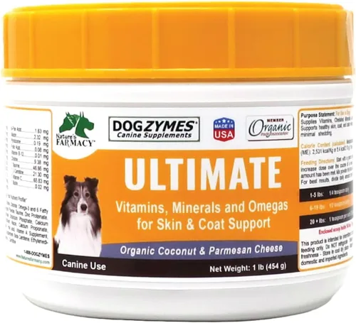 Vista 8 de Dogzymes Ultimate Skin and Coat con aceite de algas y coco orgánico (8 onzas)