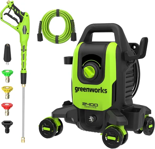 Vista 14 de Greenworks 2000 PSI 1.2 GPM Lavadora a presión (marco abierto GPW2003) GPW2003