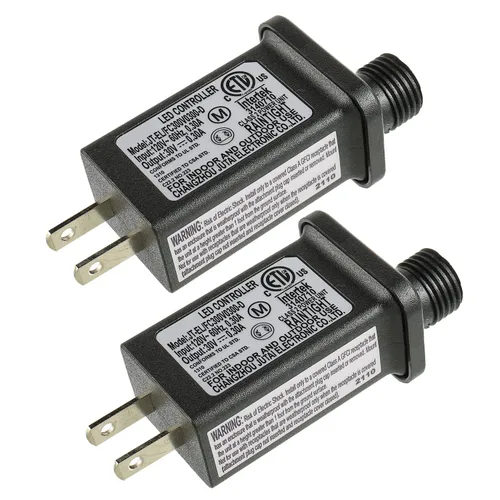 Vista 8 de Controlador LED de repuesto para transformador de 12 V, 6 W, clase 2, con 8 modos de suministro para cadena de luces de Navidad, decoraciones