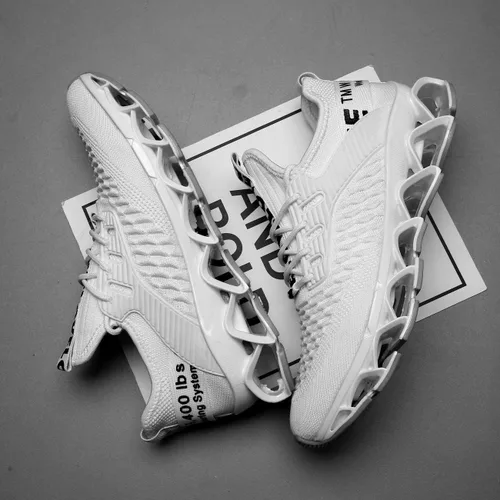 Vista 7 de Chopben Zapatos deportivos para correr Blade para hombre, zapatillas antideslizantes de moda, transpirables, de malla, suela suave, casuales