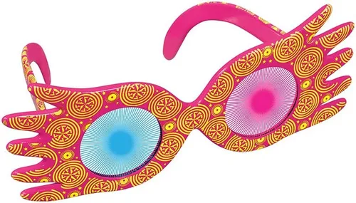 Vista 4 de Disguise Luna Lovegood Spectrespecs - Lentes oficiales de Harry Potter, accesorio oficial para disfraz del mundo mágico de Harry Potter, gafas